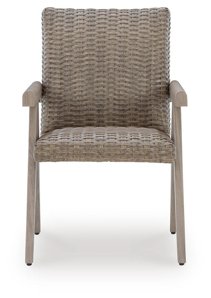 Cliff Trails Outdoor Arm Chair (Set of 2) - Beige (4)