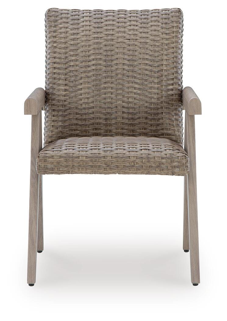 Cliff Trails Outdoor Arm Chair (Set of 2) - Beige (4)