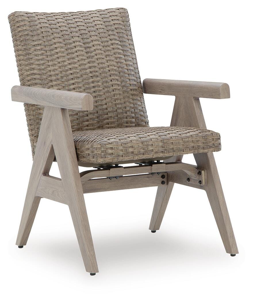 Cliff Trails Outdoor Rocking Arm Chair (Set of 2) - Beige (3)