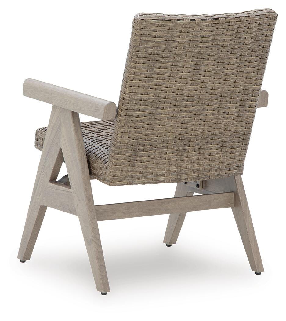 Cliff Trails Outdoor Rocking Arm Chair (Set of 2) - Beige (6)