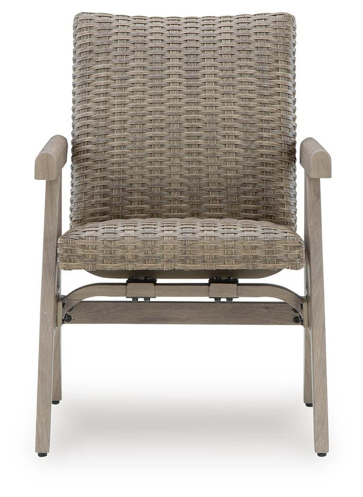 Cliff Trails Outdoor Rocking Arm Chair (Set of 2) - Beige (4)