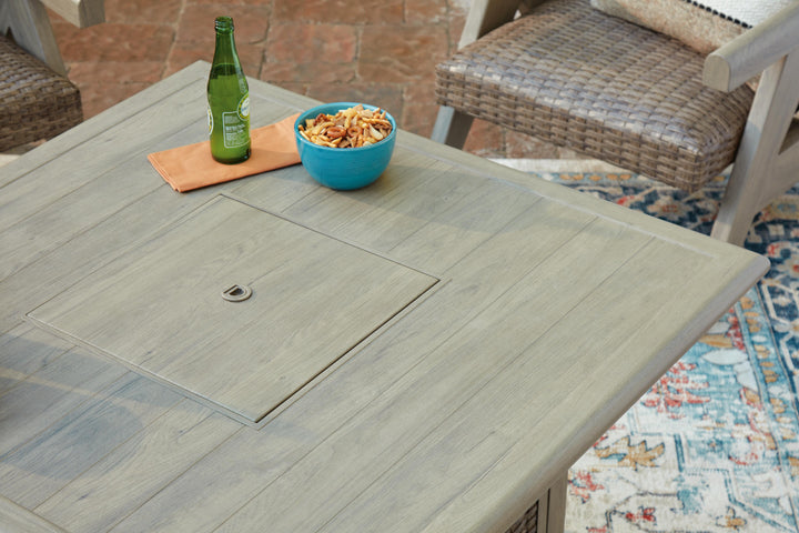 Cliff Trails Fire Pit Table - Beige (8)