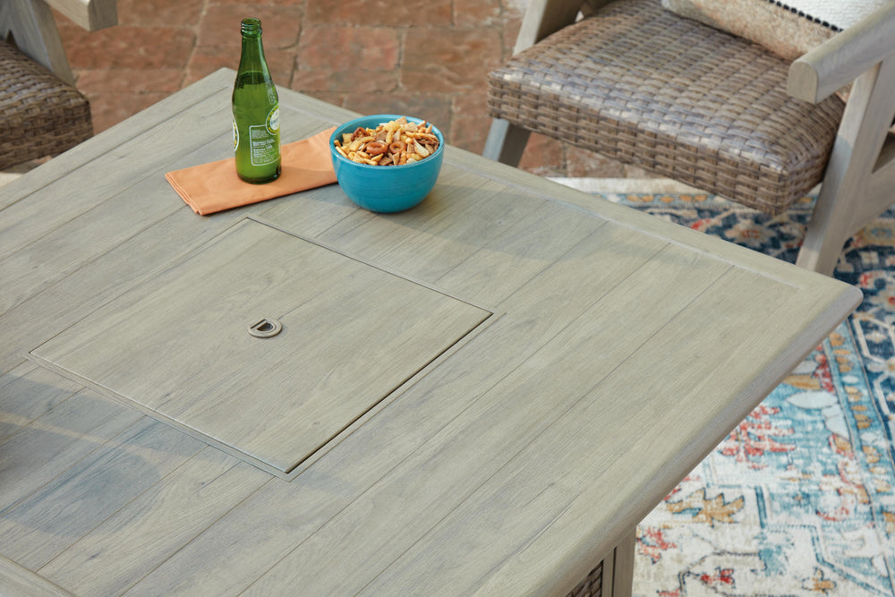 Cliff Trails Fire Pit Table - Beige (8)
