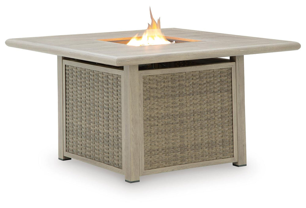 Cliff Trails Fire Pit Table - Beige (3)