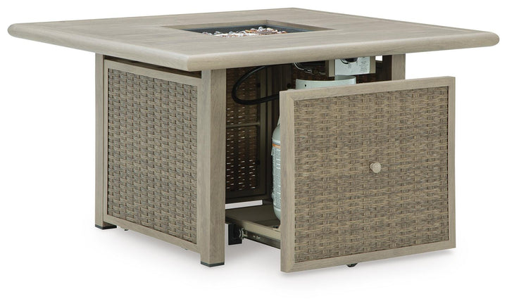 Cliff Trails Fire Pit Table - Beige (6)