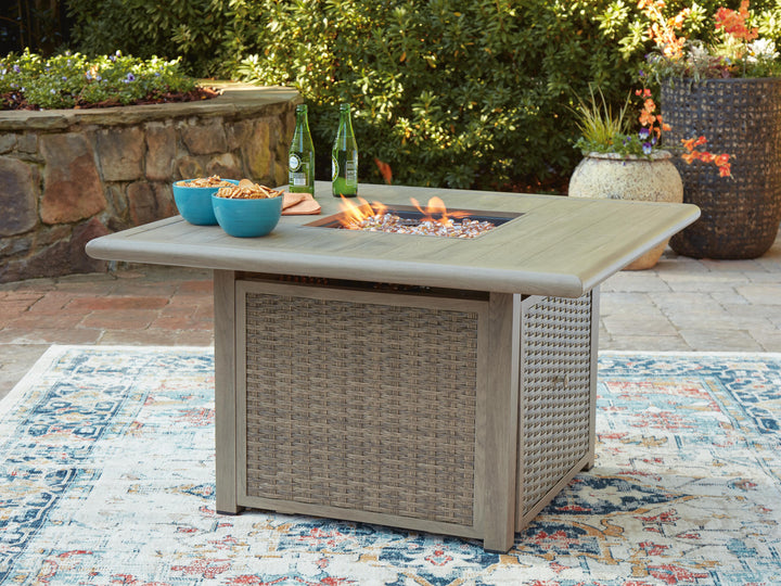 Cliff Trails Fire Pit Table - Beige (2)