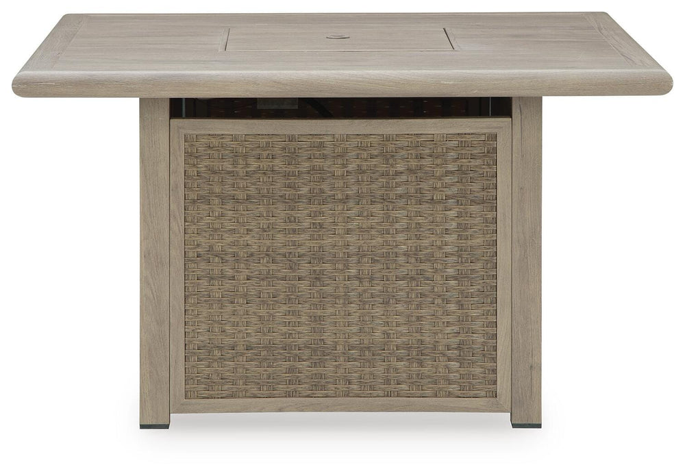 Cliff Trails Fire Pit Table - Beige (4)