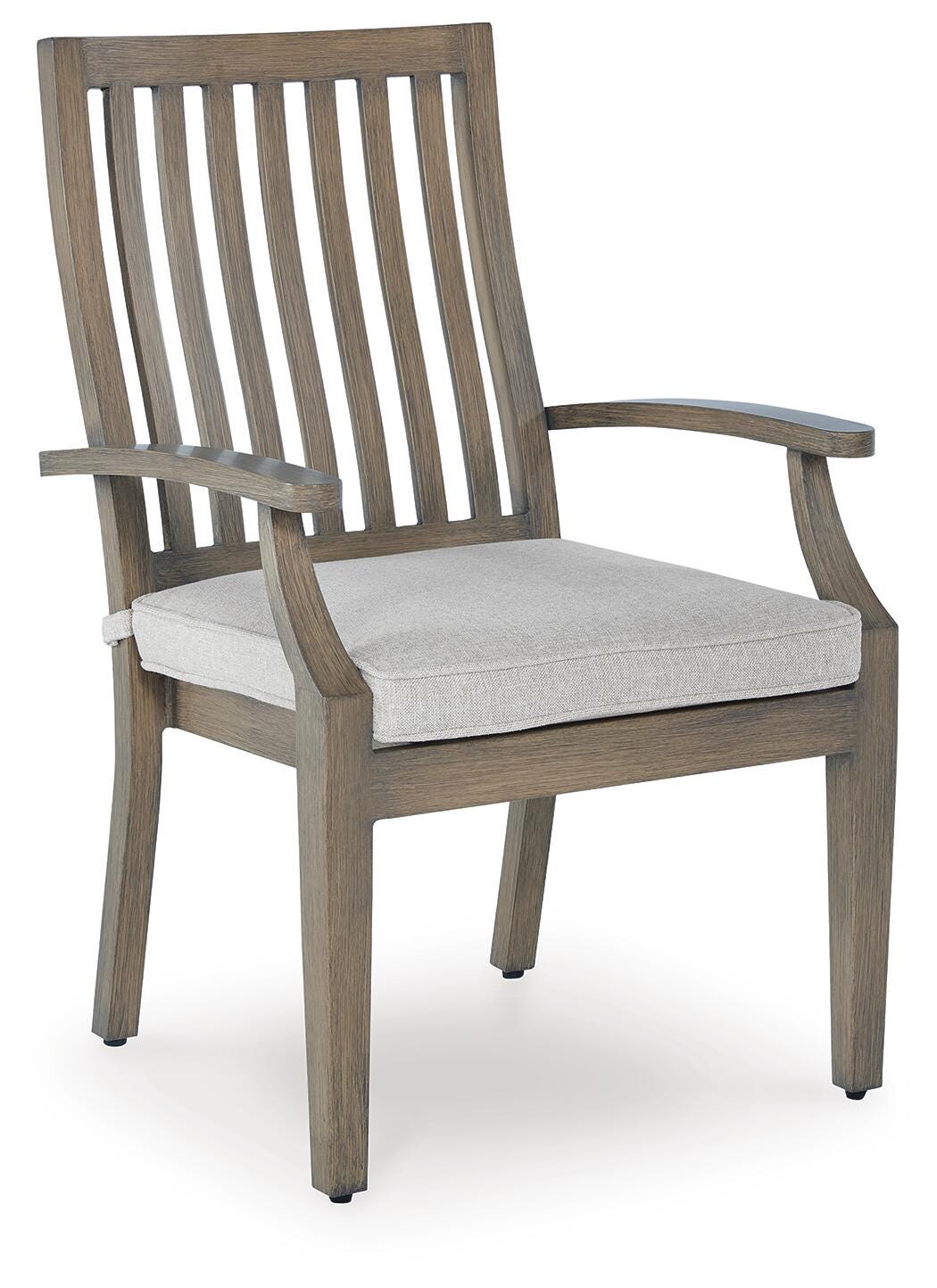 Rainier Ranch Outdoor Arm Chair with Cushion (Set of 2) - Beige (3)