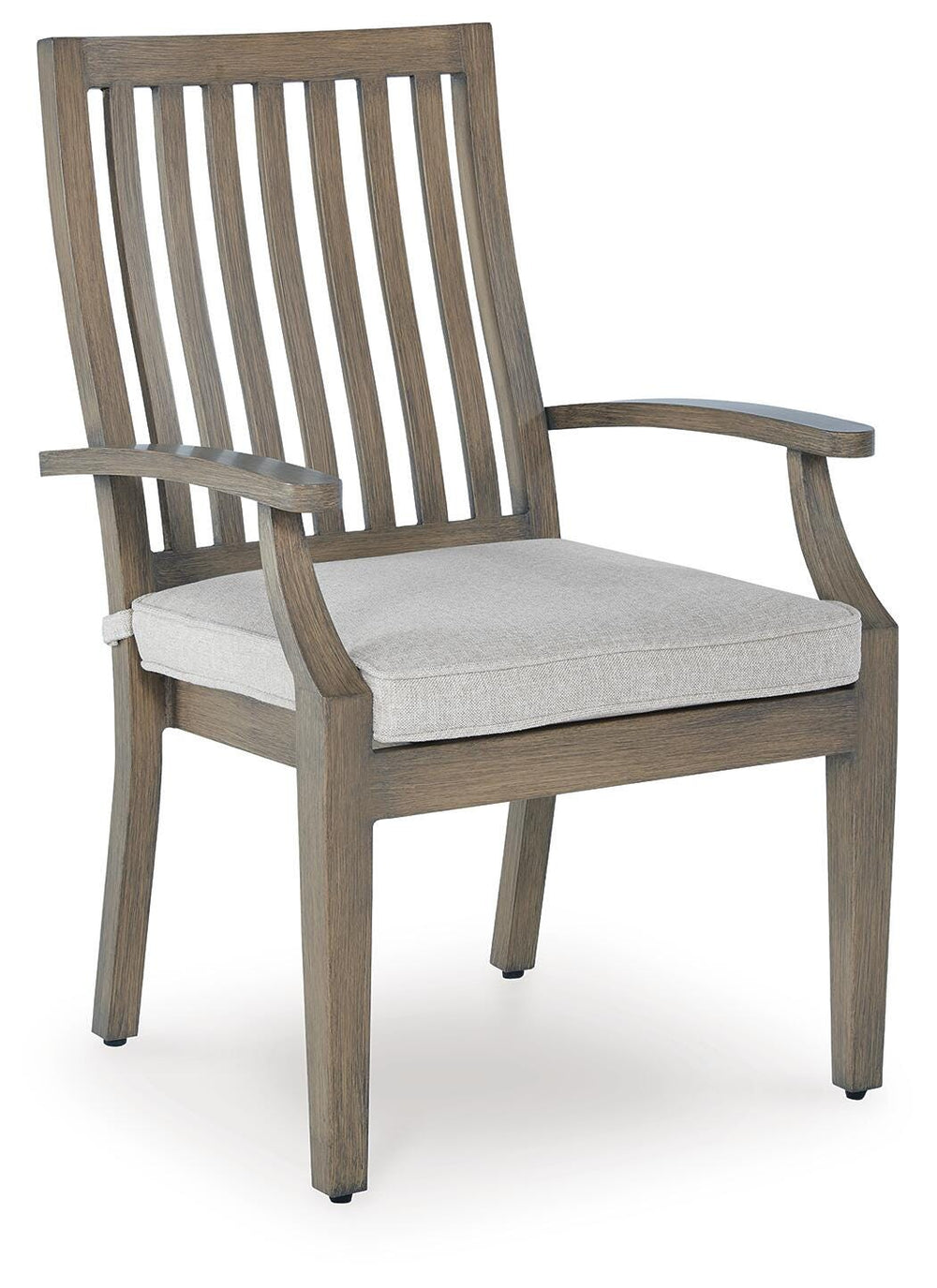 Rainier Ranch Outdoor Arm Chair with Cushion (Set of 2) - Beige (3)