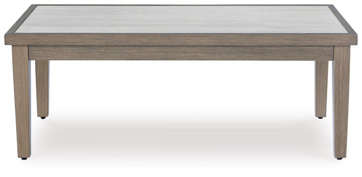 Rainier Ranch Outdoor Coffee Table - Beige (3)