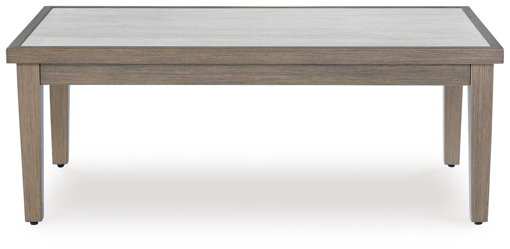 Rainier Ranch Outdoor Coffee Table - Beige (3)