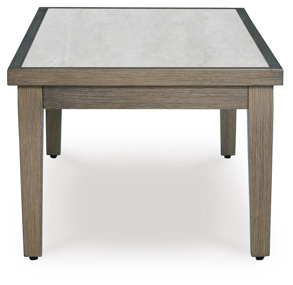 Rainier Ranch Outdoor Coffee Table - Beige (4)