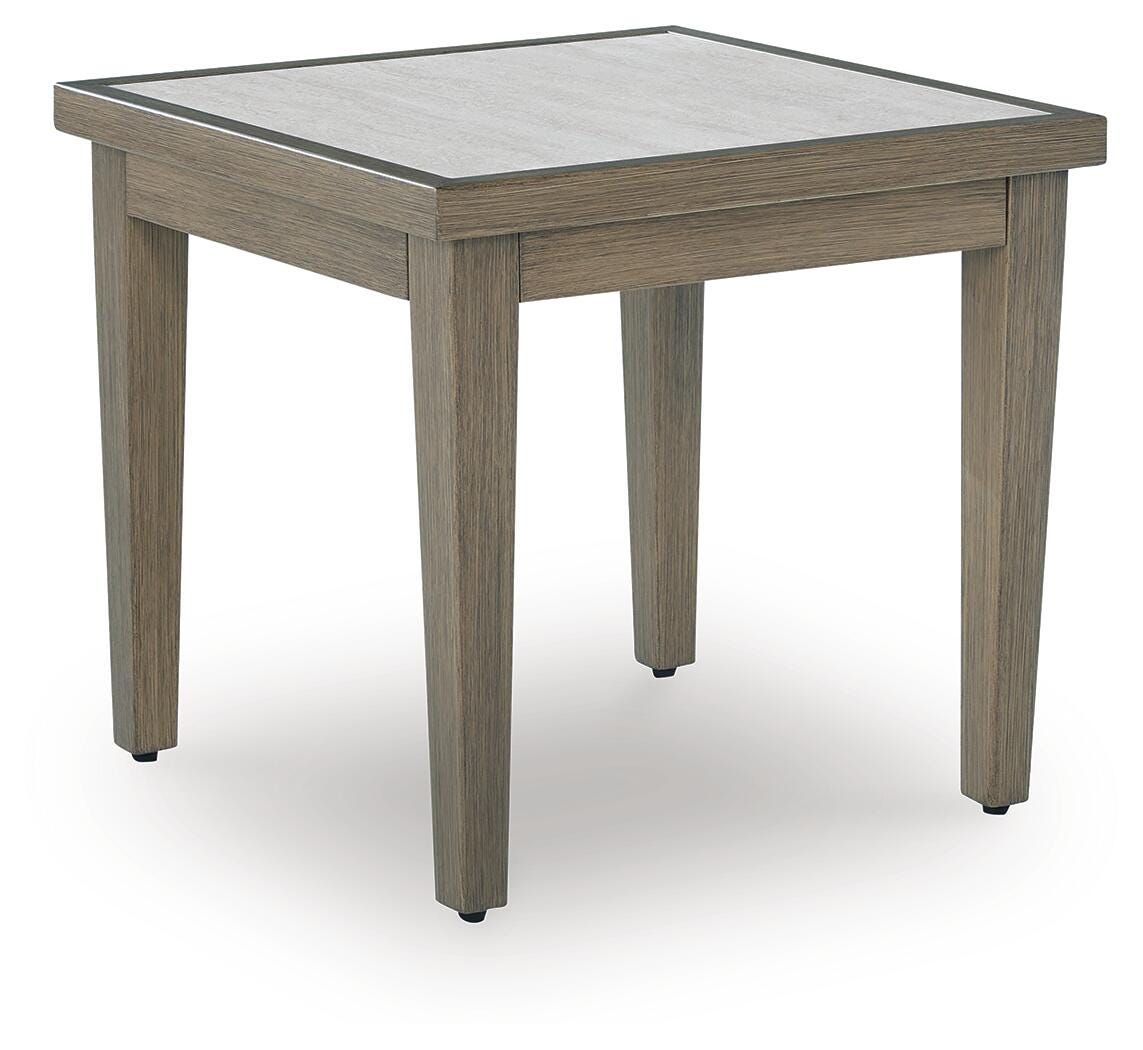 Rainier Ranch Outdoor End Table - Beige (1)