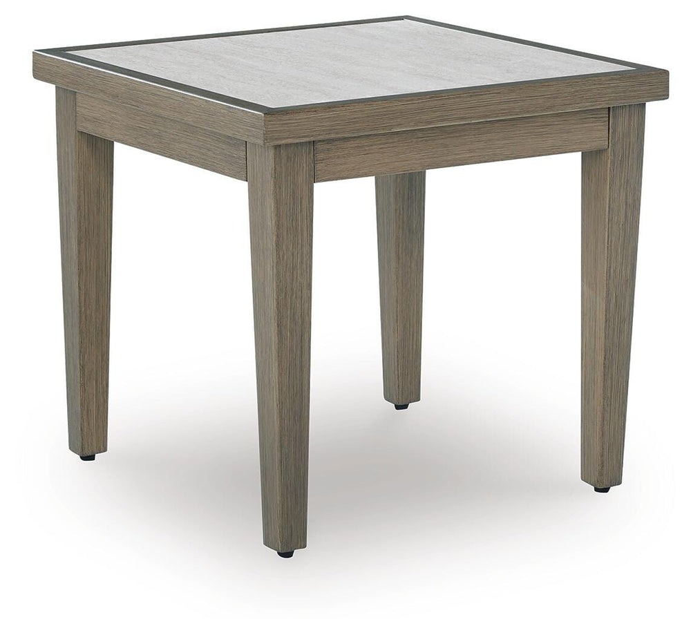 Rainier Ranch Outdoor End Table - Beige (1)