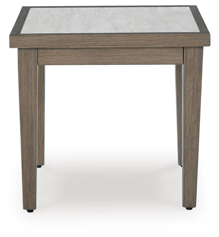 Rainier Ranch Outdoor End Table - Beige (3)
