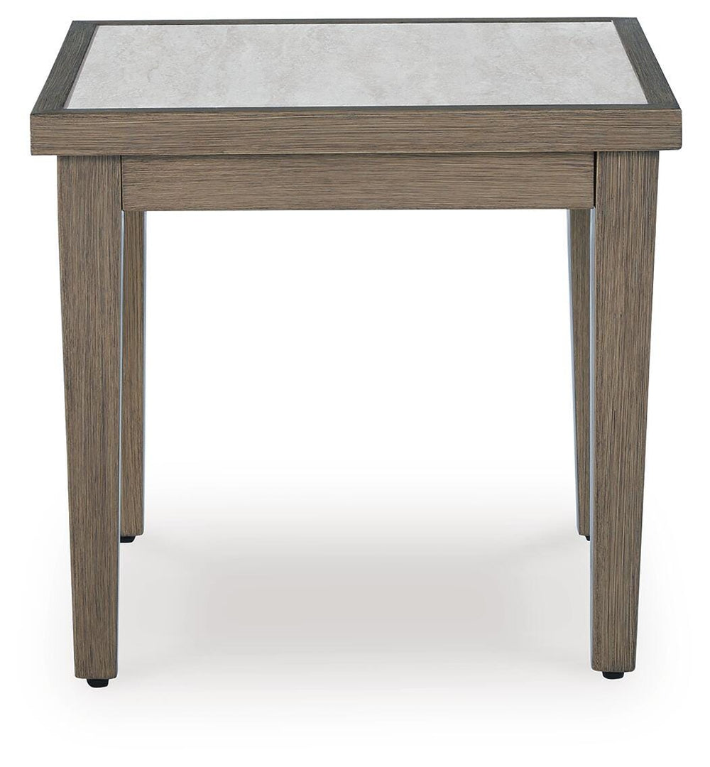 Rainier Ranch Outdoor End Table - Beige (3)