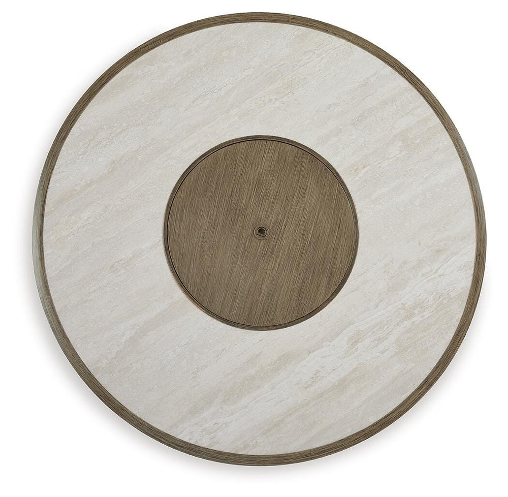 Rainier Ranch Fire Pit Table - Beige (5)