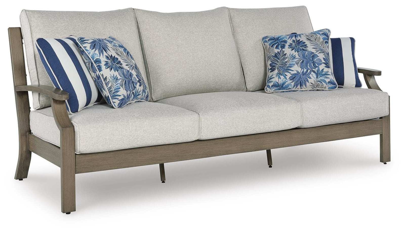 Rainier Ranch Outdoor Sofa with Cushion - Beige (1)