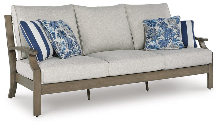 Rainier Ranch Outdoor Sofa with Cushion - Beige (1)