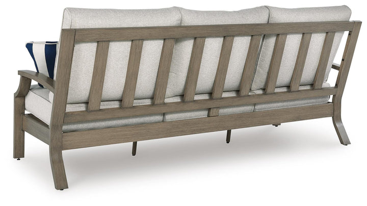 Rainier Ranch Outdoor Sofa with Cushion - Beige (5)
