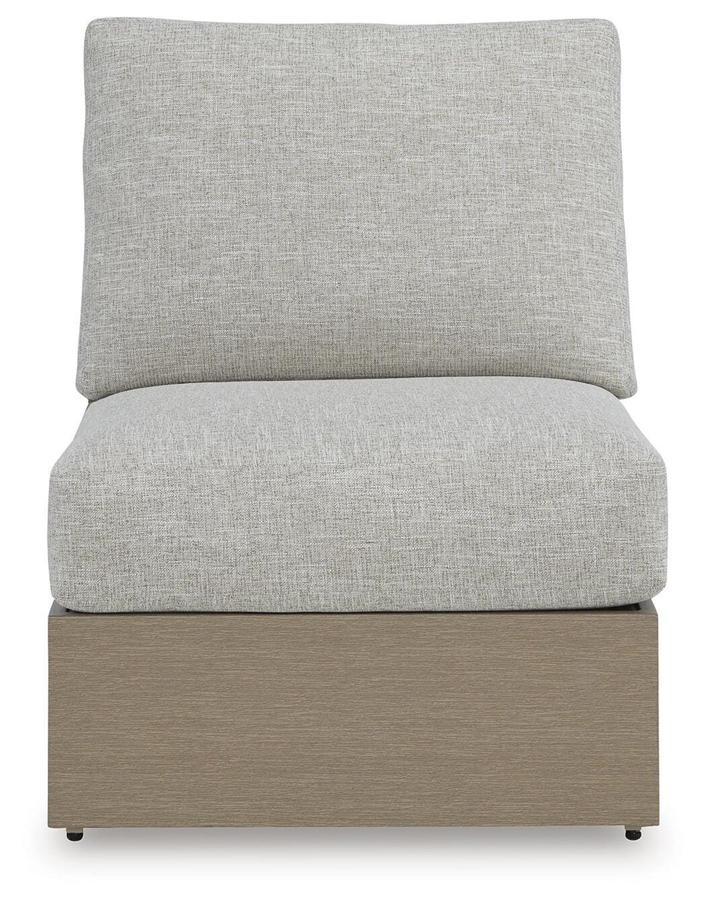 Kimpton Isle Outdoor Armless Chair with Cushion - Beige (3)