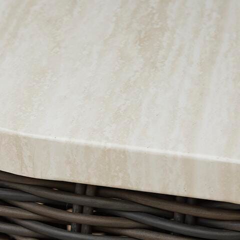Kimora Outdoor End Table - Dark Brown (5)