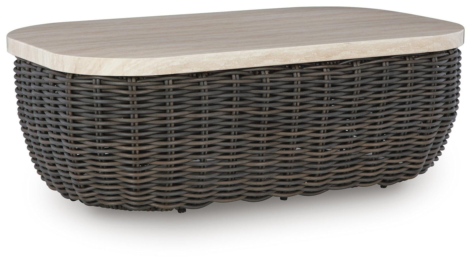 Kimora Outdoor Coffee Table - Dark Brown (1)