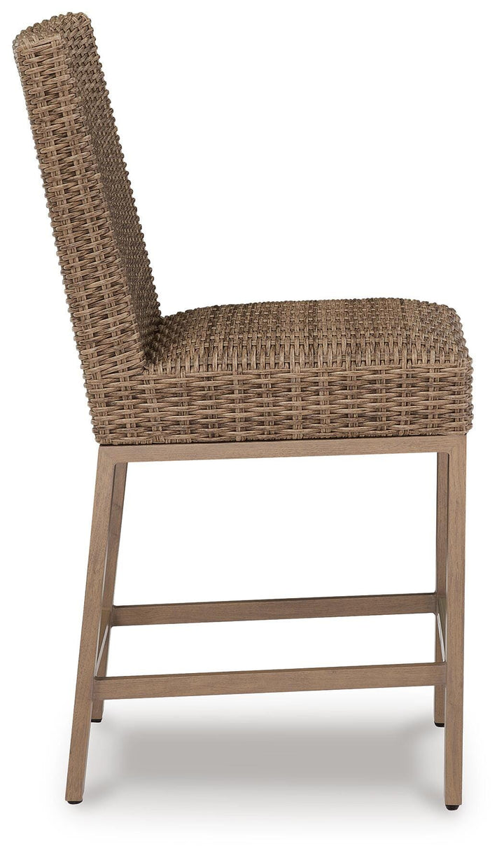 Walton Bridge Outdoor Bar Stool (Set of 2) - Light Brown (5)