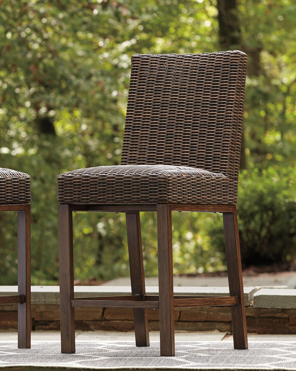 Paradise Trail Bar Stool (Set of 2) - Light Brown (7)