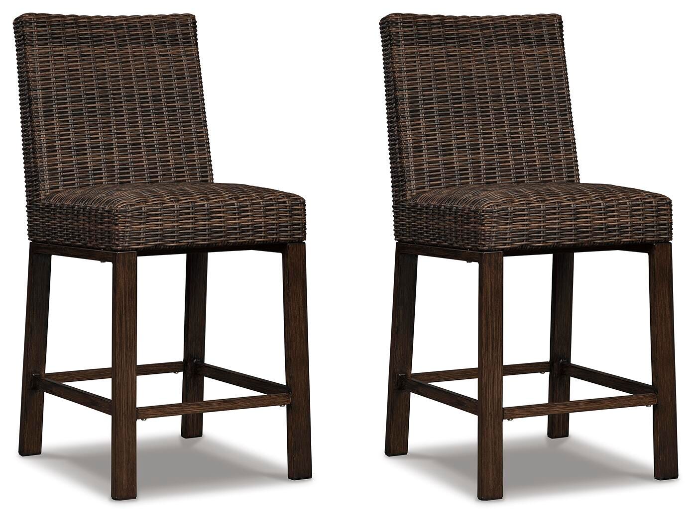 Paradise Trail Bar Stool (Set of 2) - Light Brown (1)