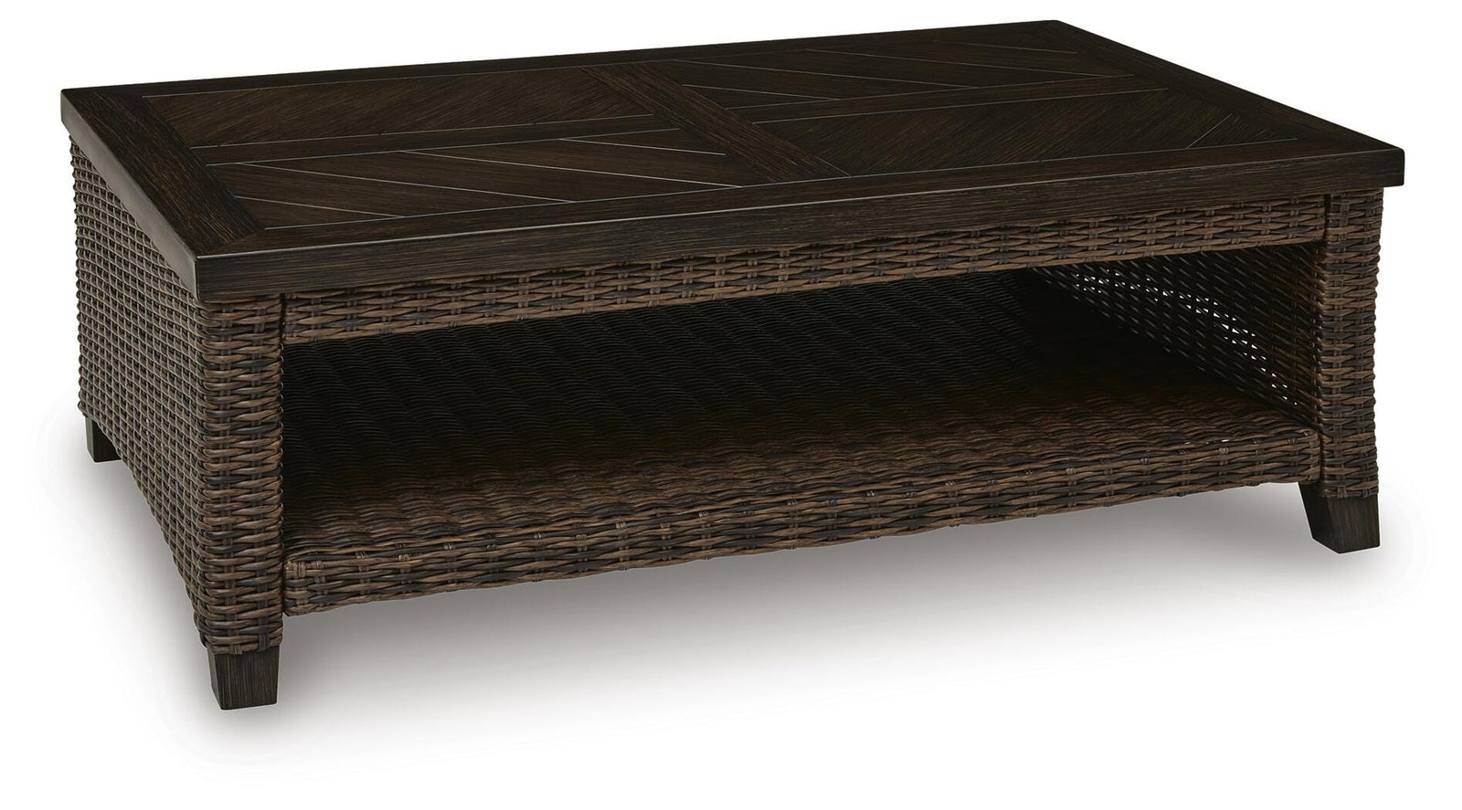 Monterey Point Outdoor Coffee Table - Dark Brown (1)