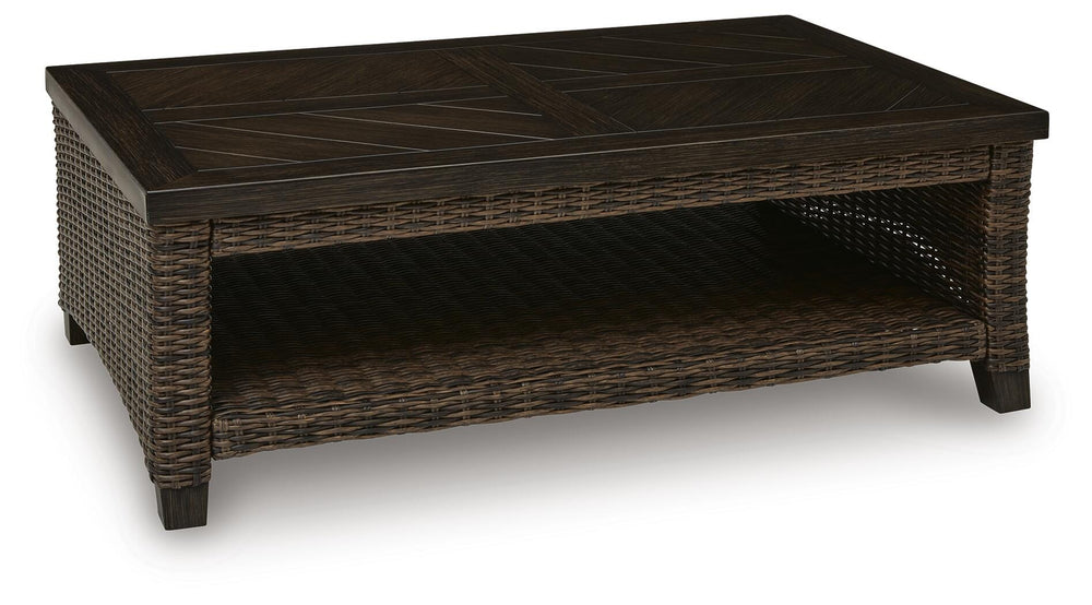 Monterey Point Outdoor Coffee Table - Dark Brown (1)