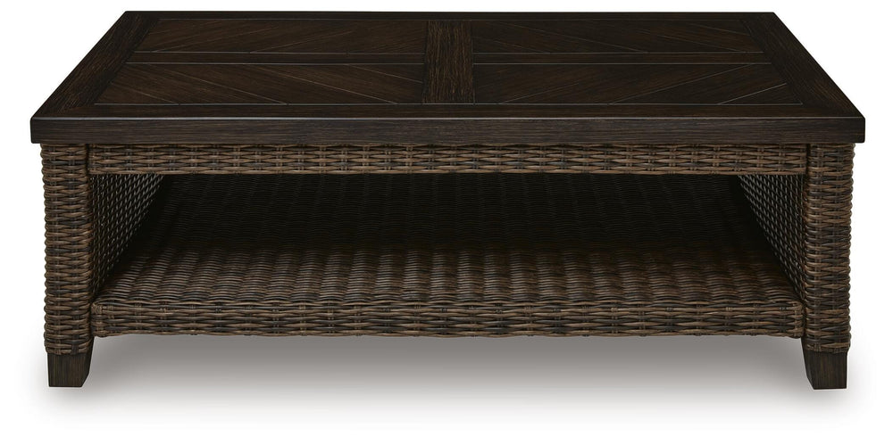Monterey Point Outdoor Coffee Table - Dark Brown (3)