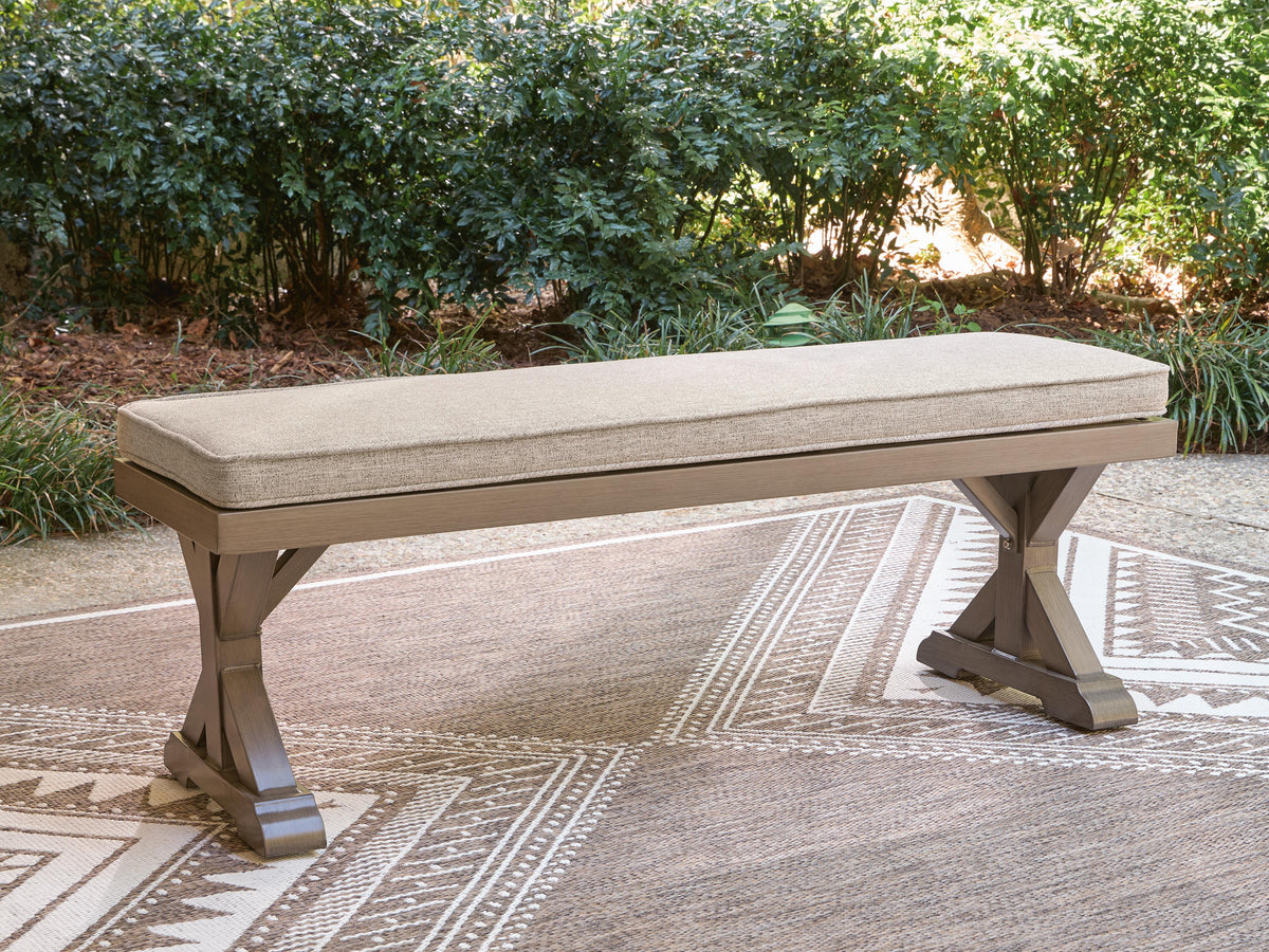 Laguna Heights Bench with Cushion - Beige (2)