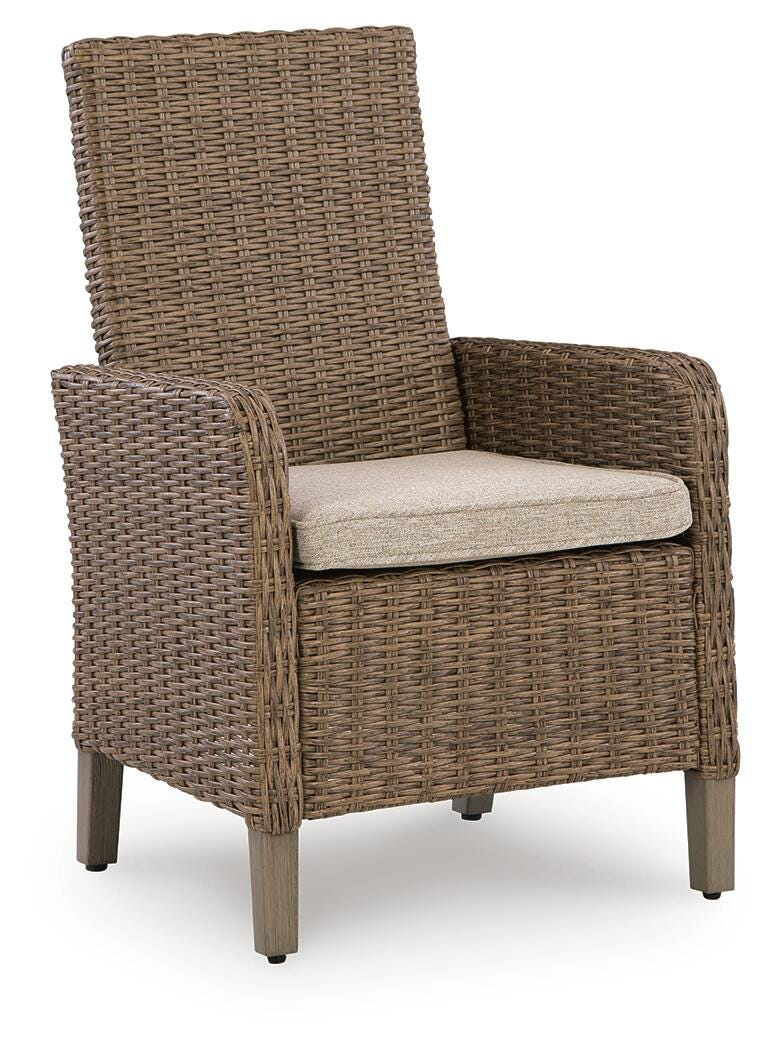 Laguna Heights Arm Chair with Cushion (Set of 2) - Beige (3)