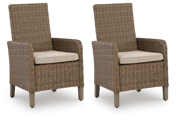 Laguna Heights Arm Chair with Cushion (Set of 2) - Beige (1)