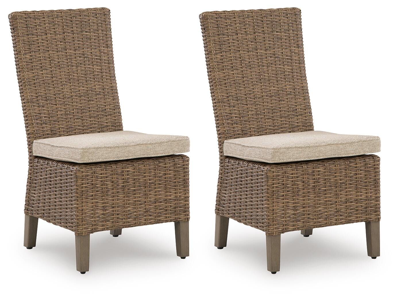 Laguna Heights Side Chair with Cushion (Set of 2) - Beige (1)