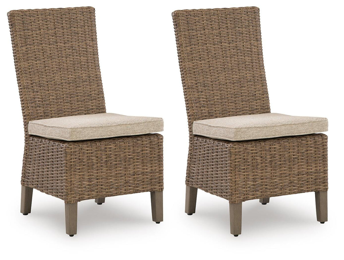 Laguna Heights Side Chair with Cushion (Set of 2) - Beige (1)