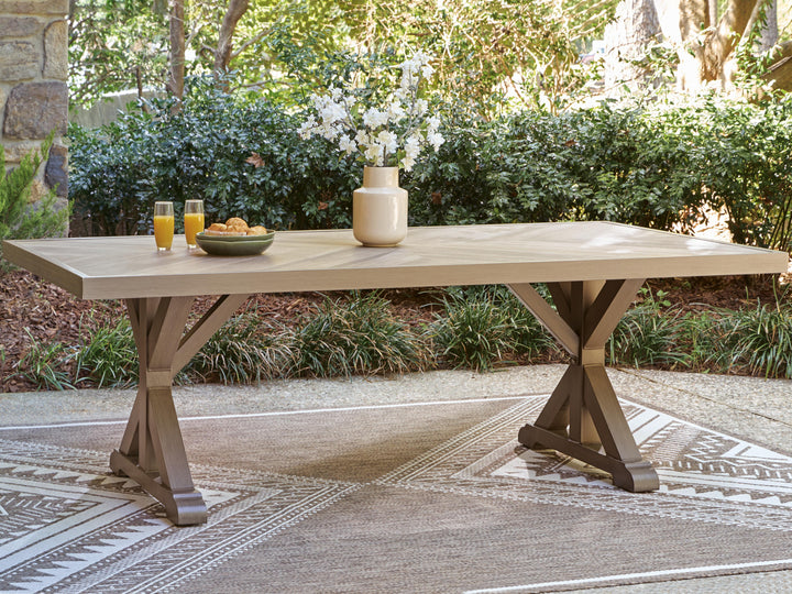 Laguna Heights Outdoor Dining Table - Beige (2)