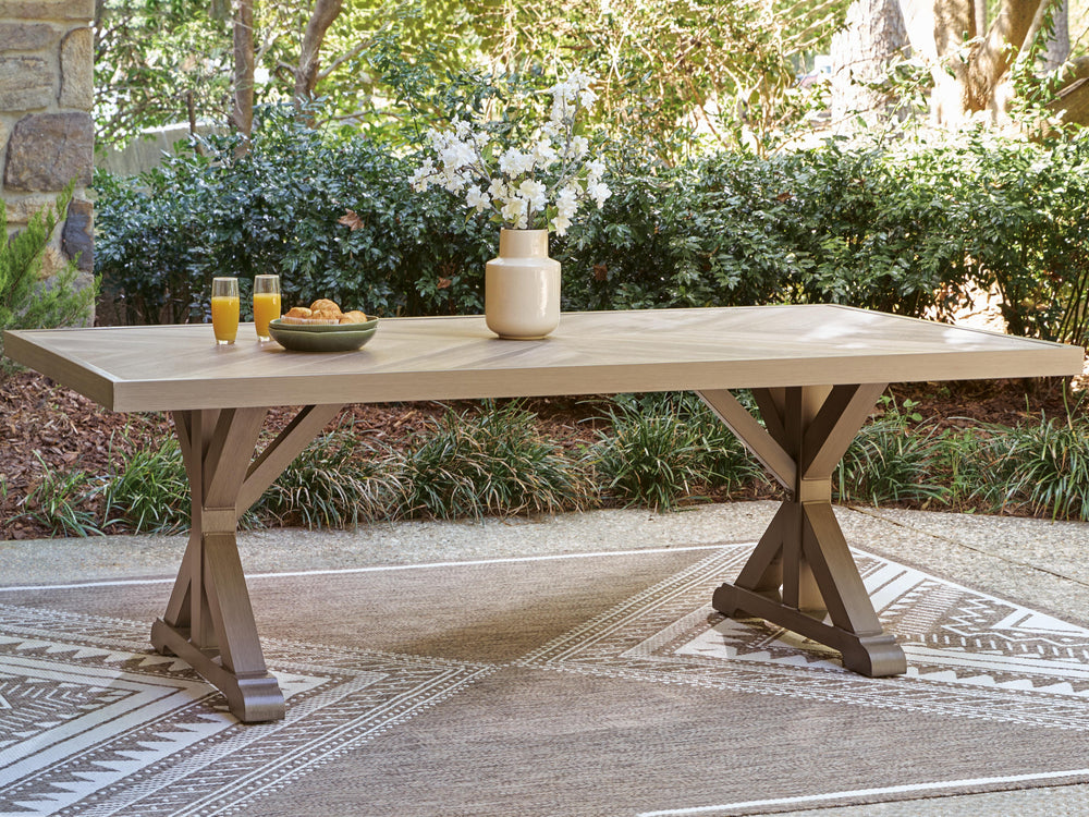 Laguna Heights Outdoor Dining Table - Beige (2)