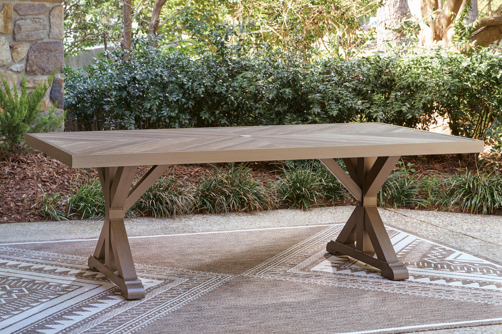 Laguna Heights Outdoor Dining Table - Beige (5)
