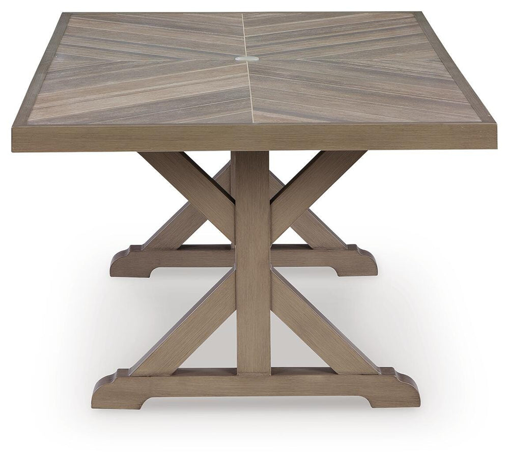 Laguna Heights Outdoor Dining Table - Beige (4)