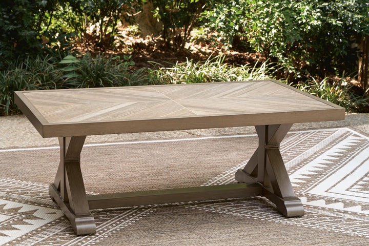 Laguna Heights Outdoor Coffee Table - Beige (4)