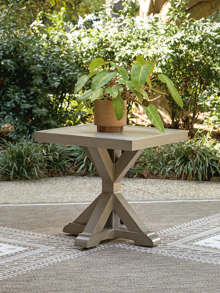 Laguna Heights Outdoor End Table - Beige (2)