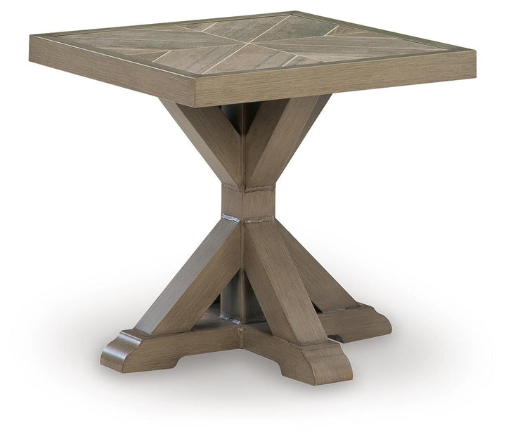 Laguna Heights Outdoor End Table - Beige (1)