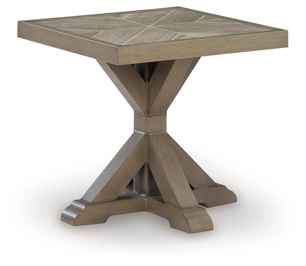 Laguna Heights Outdoor End Table - Beige (1)