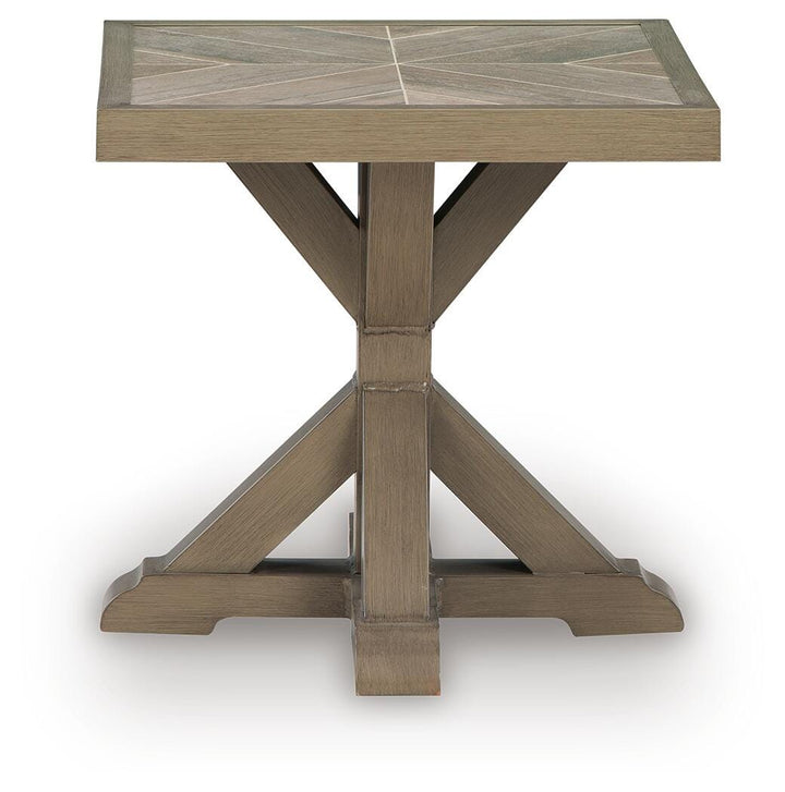 Laguna Heights Outdoor End Table - Beige (3)