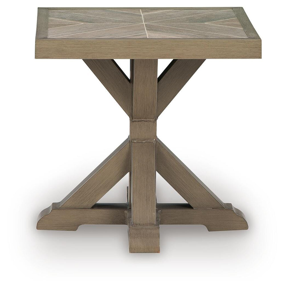 Laguna Heights Outdoor End Table - Beige (3)