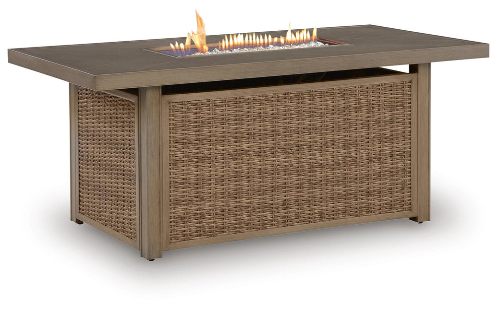 Laguna Heights Outdoor Fire Pit Table - Beige (3)