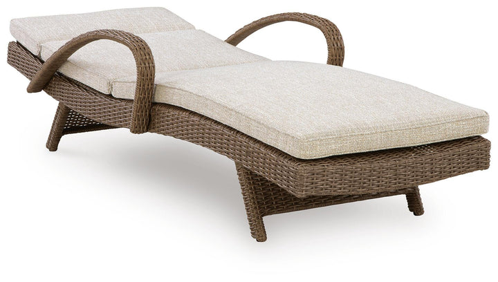 Laguna Heights Chaise Lounge with Cushion - Beige (3)